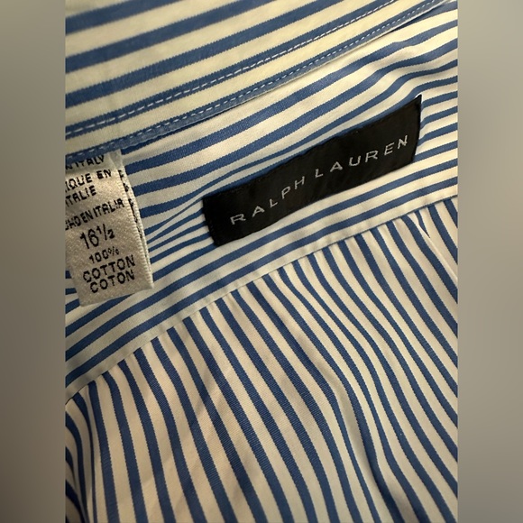 Ralph Lauren men’s button down blue stripes - Picture 4 of 6